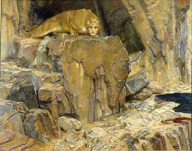 georg von rosen The Sphinx oil painting picture